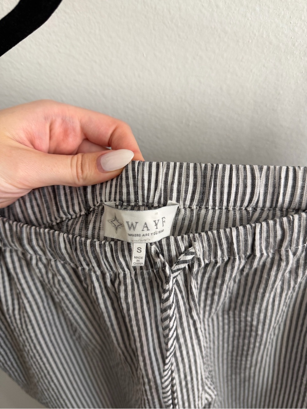 Striped Drawstring Pants - Picture 2 of 2